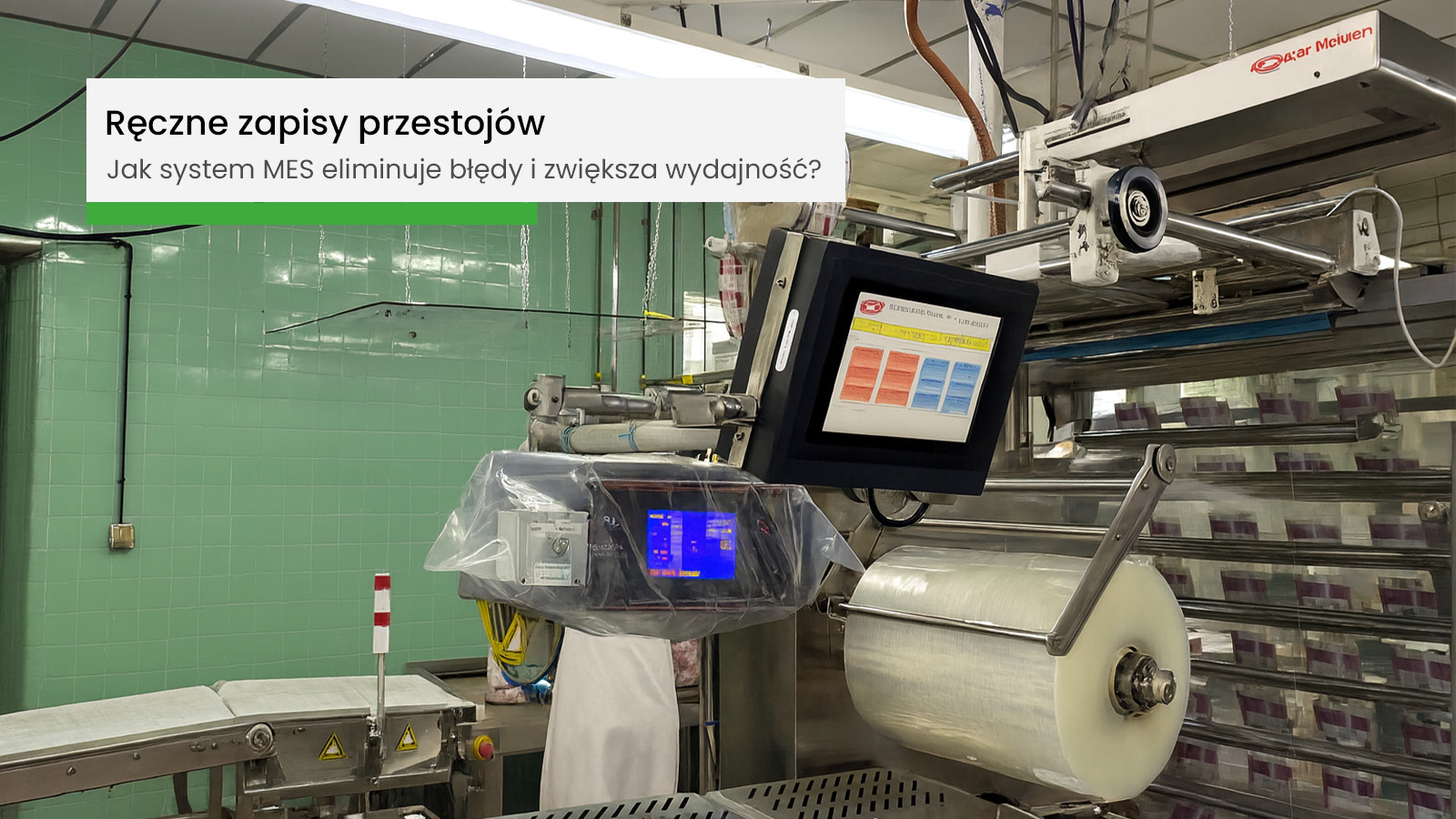 reczne zapisy przestojow na produkcji
