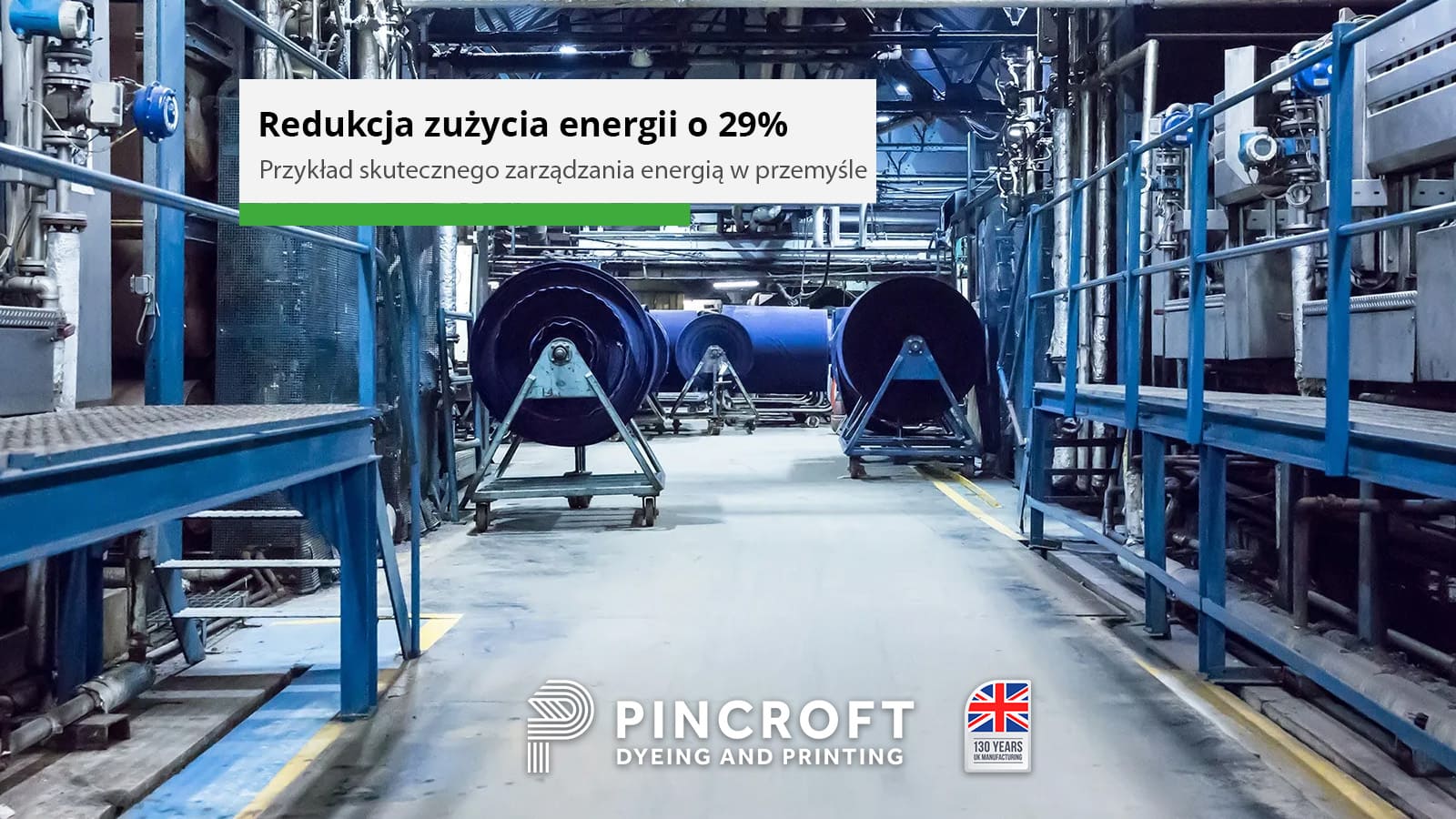 Jak Pincroft zredukował koszty energii o 29%? Przykład skutecznego zarządzania energią w przemyśle tekstylnym