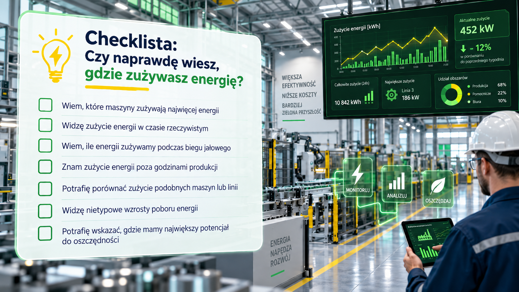 Energia pod kontrolą w fabryce